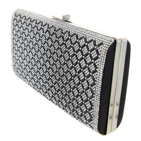 Crystal-Embellished Evening Clutch