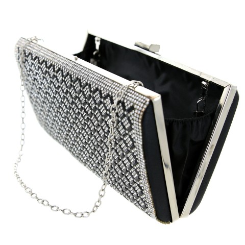 Crystal-Embellished Evening Clutch