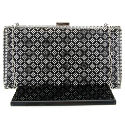 Crystal-Embellished Evening Clutch