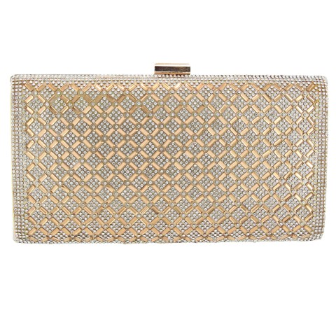 Crystal-Embellished Evening Clutch