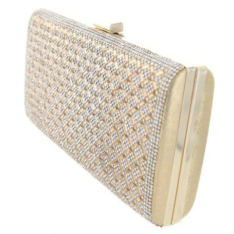 Crystal-Embellished Evening Clutch