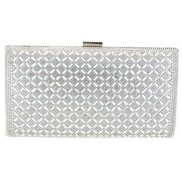 Crystal-Embellished Evening Clutch