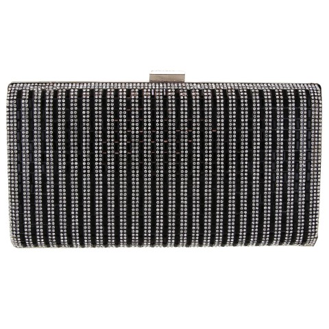 Crystal-Embellished Evening Clutch