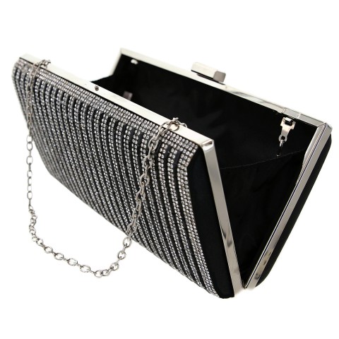 Crystal-Embellished Evening Clutch