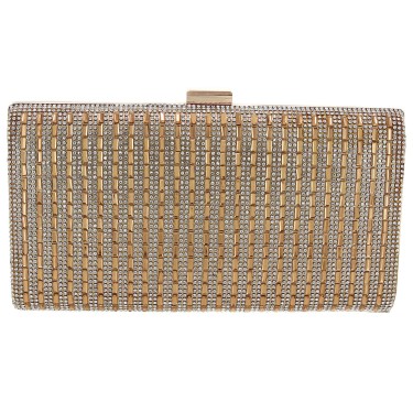 Crystal-Embellished Evening Clutch