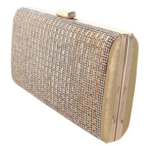 Crystal-Embellished Evening Clutch