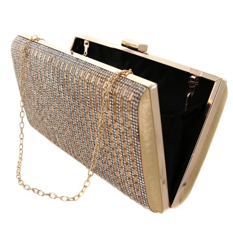 Crystal-Embellished Evening Clutch