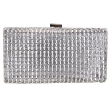 Crystal-Embellished Evening Clutch