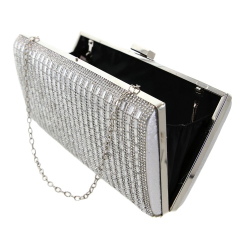 Crystal-Embellished Evening Clutch