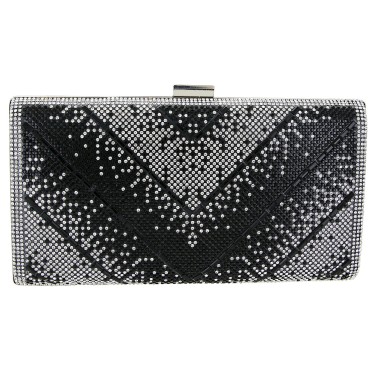 Crystal-Embellished Evening Clutch