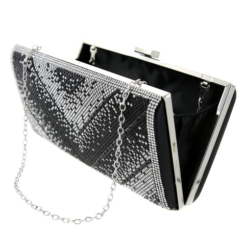 Crystal-Embellished Evening Clutch