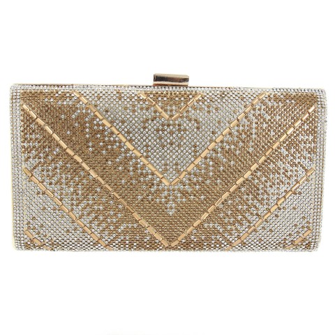 Crystal-Embellished Evening Clutch