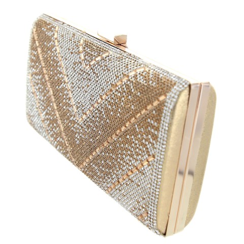 Crystal-Embellished Evening Clutch