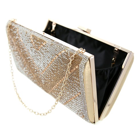 Crystal-Embellished Evening Clutch