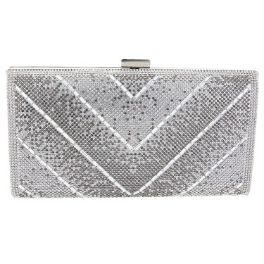 Crystal-Embellished Evening Clutch