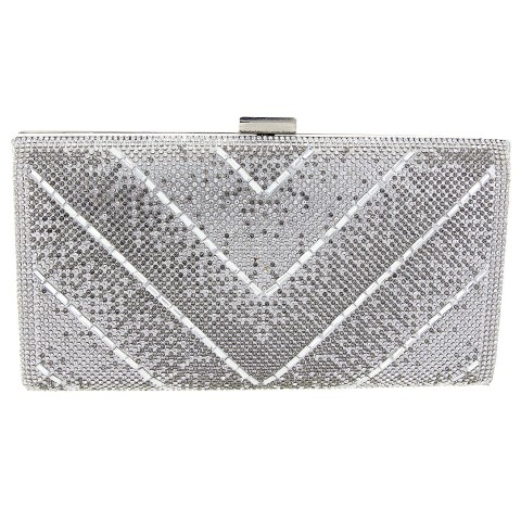 Crystal-Embellished Evening Clutch