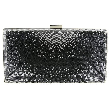 Crystal-Embellished Evening Clutch