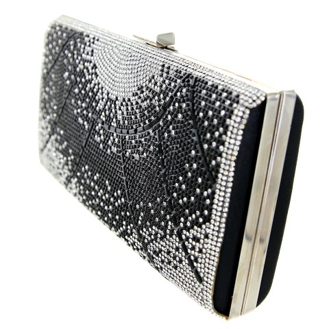 Crystal-Embellished Evening Clutch