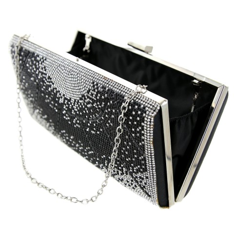 Crystal-Embellished Evening Clutch