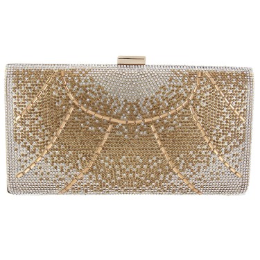 Crystal-Embellished Evening Clutch