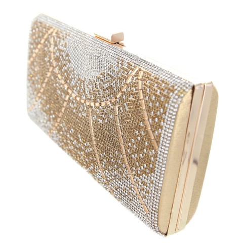 Crystal-Embellished Evening Clutch