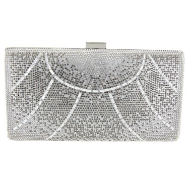 Crystal-Embellished Evening Clutch