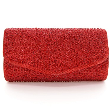 Glitter Crystal Rhinestone All Over Evening Clutch