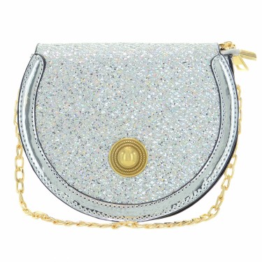 Glitter Saddle-shaped Crossbody Bag