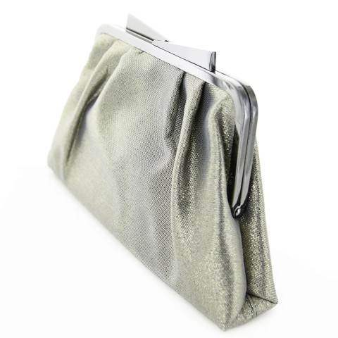 Bow Top Glitter Metallic Clutch/Evening Bag