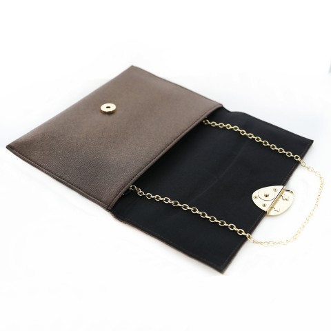 Jewelry Tone Crystal Rhinestone Envelope Clutch