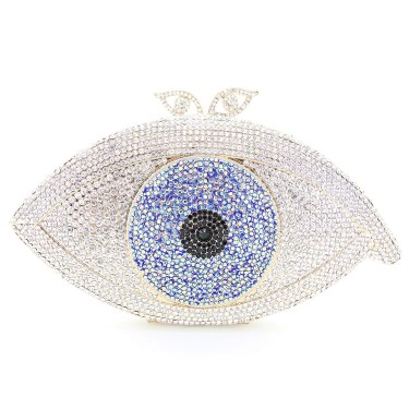 Crystal-Embellished  The Eye Evening Clutch