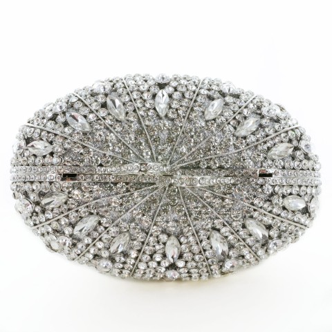 Crystal-Embellished Royal Crown Evening Clutch