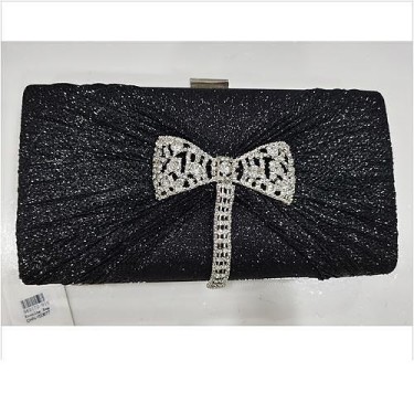 Glitter Rhinestone Bow Evening Clutch Purses