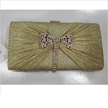 Glitter Rhinestone Bow Evening Clutch Purses