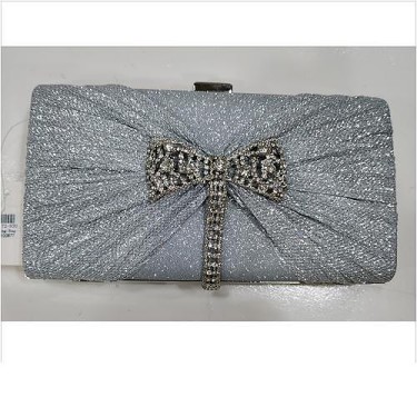 Glitter Rhinestone Bow Evening Clutch Purses