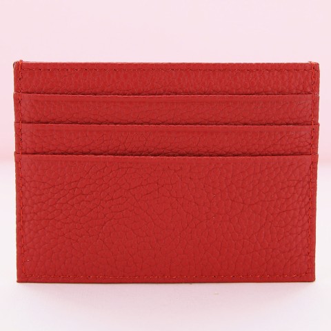 LEATHER WALLER Red